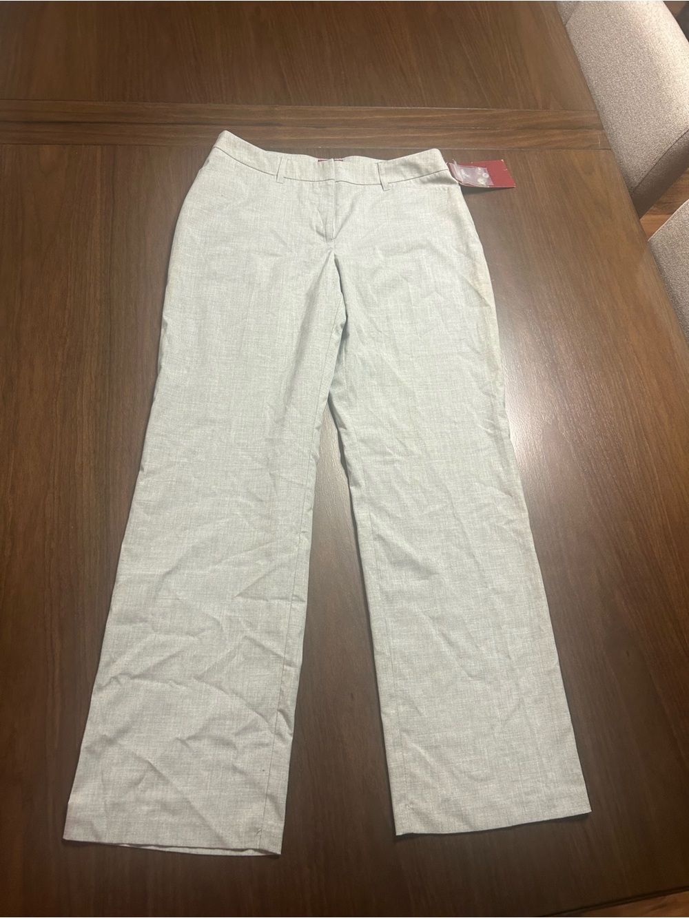 Collection B Light Gray Wide-Leg Dress Pants